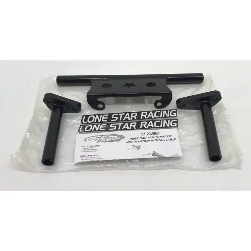 Lonestar Racing LSR Nerf Bar Pro Pegs Stubs Peg Stub Yamaha 04-13 YFZ450 YFZ 450