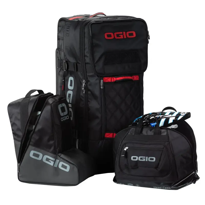 OGIO Rig T-3 Gear Bag with Helmet Bag and Boot Bag Black/Red