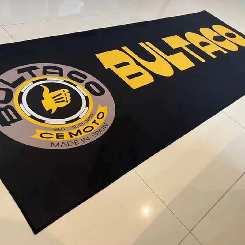 SuperCool Bultaco Motorcycle mat  24" x 6.5' 