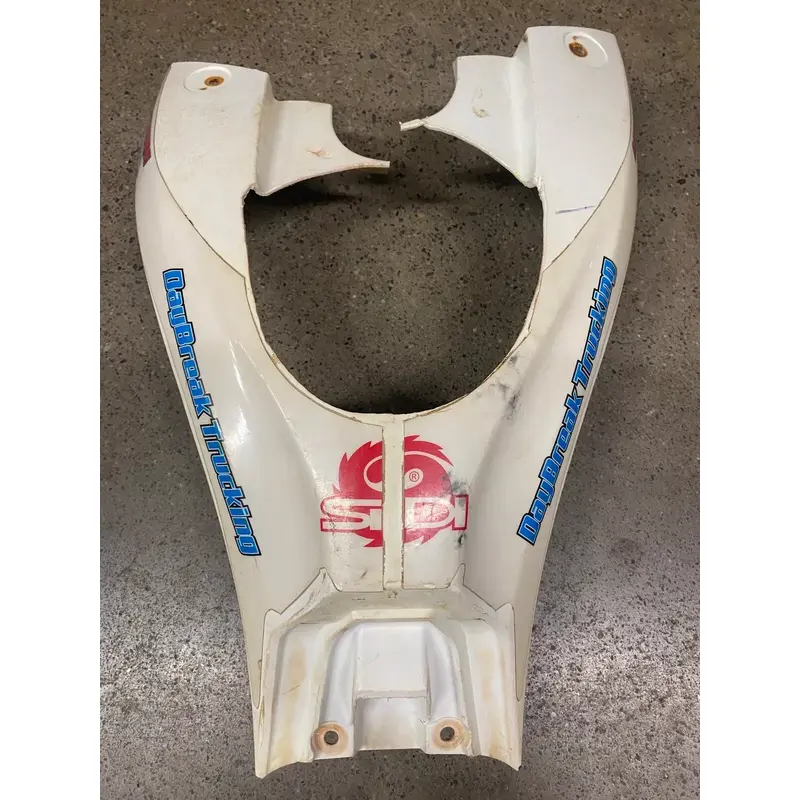 YFZ450R YAMAHA PLASTIC GAS FUEL TANK COVER 09 10 11 12 13 YFZ 450R 18P WHITE B