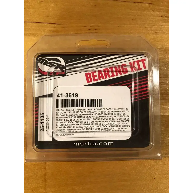 MSR WHEEL BEARING SEAL KIT 41-3619 GAS GAS EC ROOKIE HALLEY PAMPERA RM125 RM250