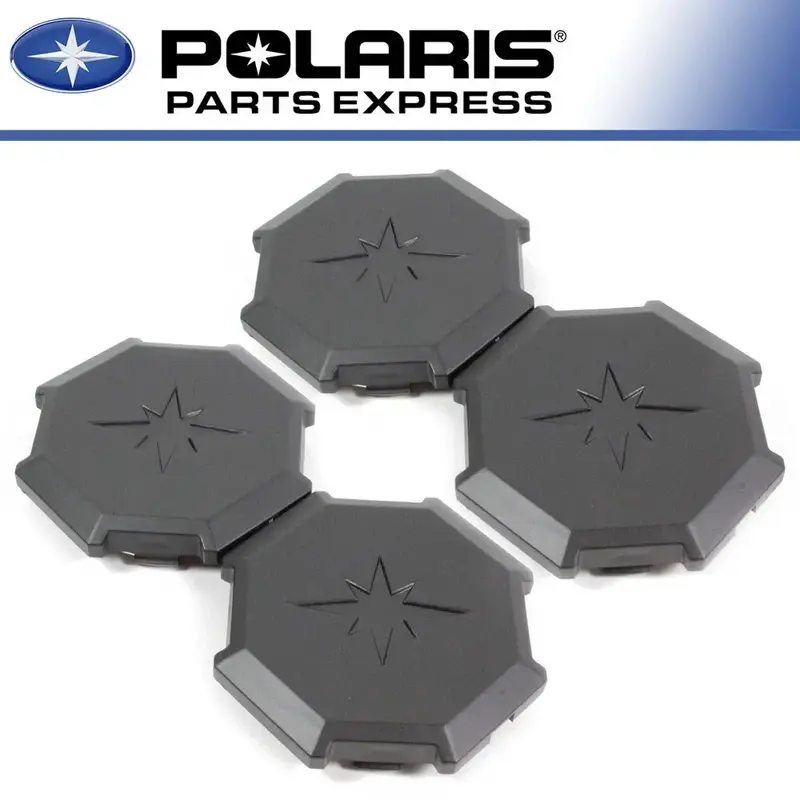 NEW GENUINE POLARIS SPORTSMAN 1000 XP BLACK WHEEL CAP 4 PACK  OEM 1521999-458