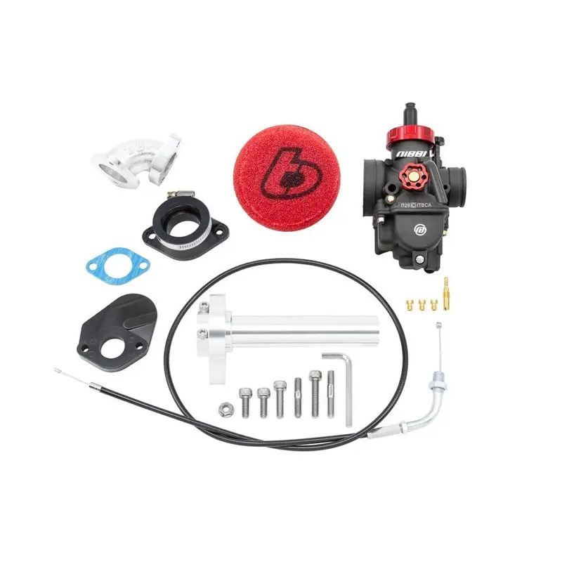 TB Parts Carb Kit, Nibbi PE26, 1/4 Turn Throttle - Race Heads