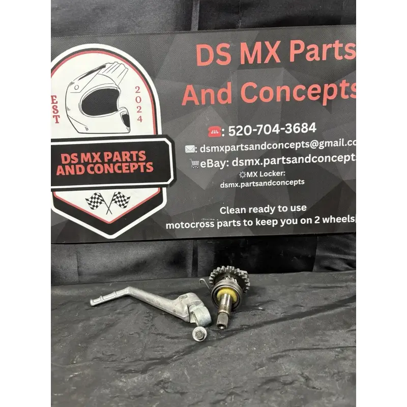 1990 - 1991 Yamaha YZ125 Kickstart Assembly yz125 yz 125 kickstarter shaft gear