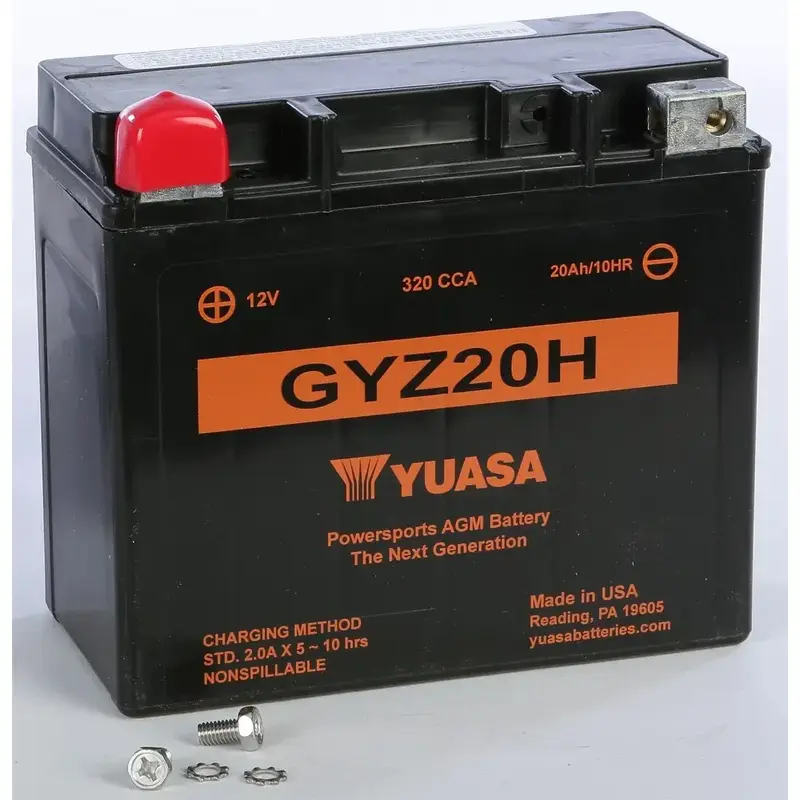 Yuasa YUAM72RGH GYZ High Performance Maintenance Free Battery