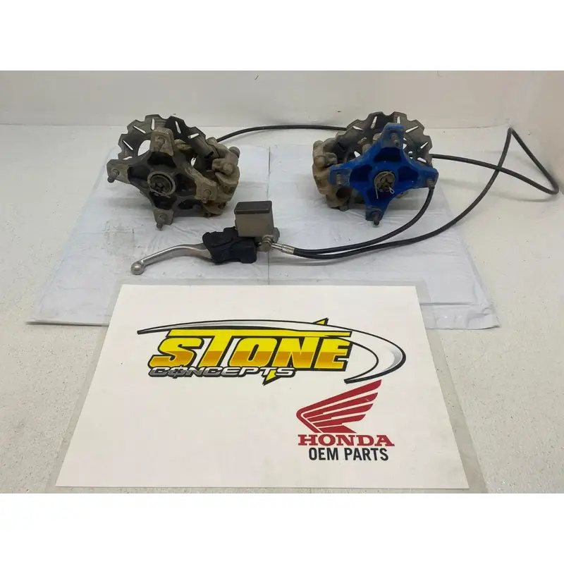 HONDA TRX450R TRX 450R FRONT END WHEEL HUBS SPINDLES CALIPERS UPDATE 250R B