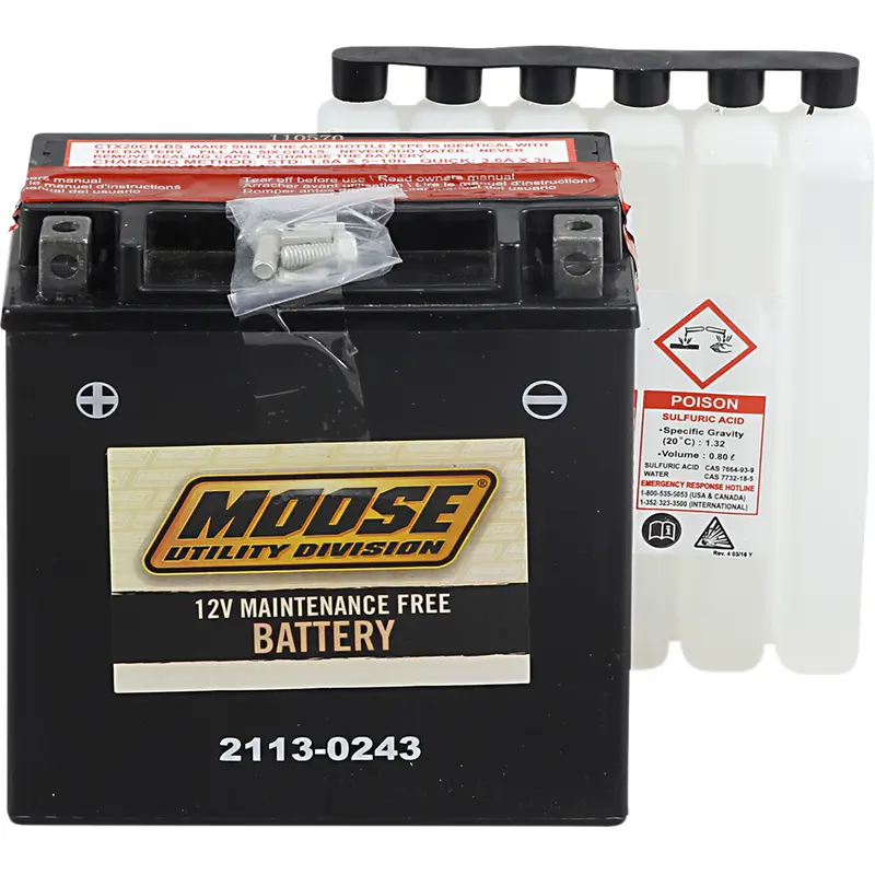 Moose offroad AGM Battery - YTX20CH-BS Suzuki