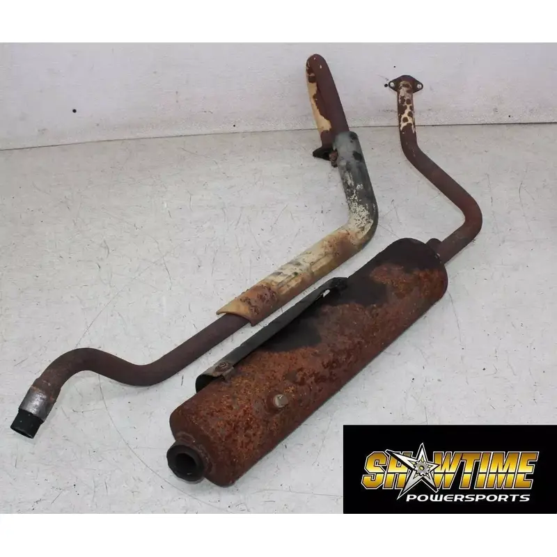 02-03 KAWASAKI PRAIRIE 650 EXHAUST HEADER PIPE MUFFLER (SEE DESCP)