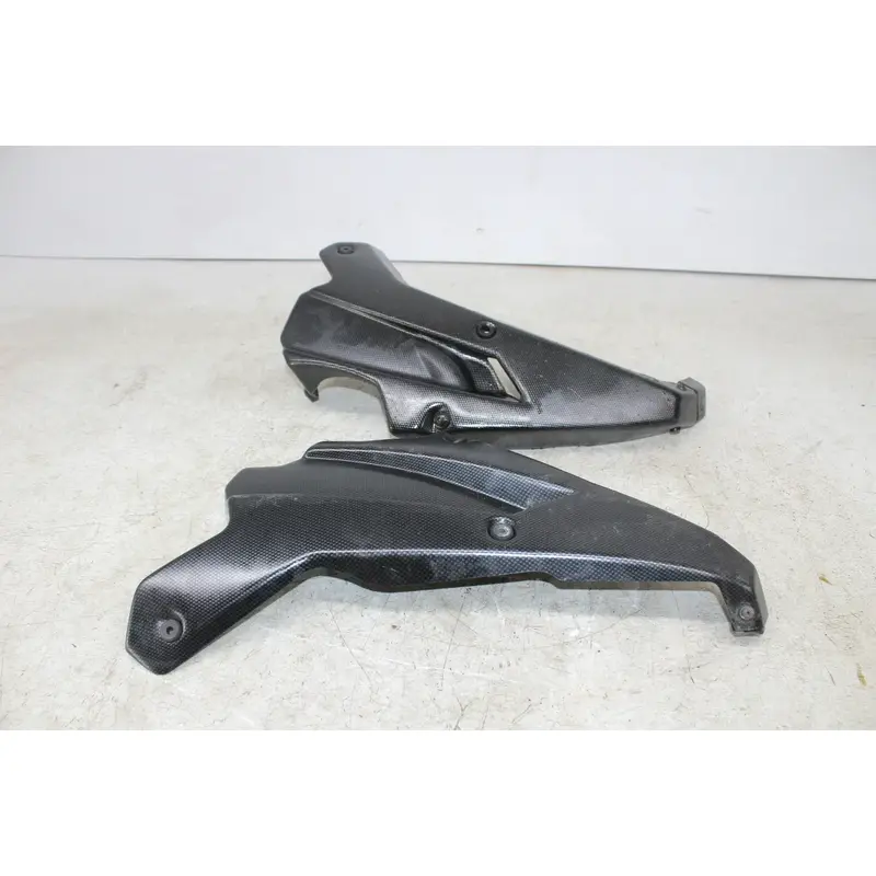 2016 Kawasaki Z800 ZR800 ABS CARBON LOWER BOTTOM BELLY FAIRING COWL PAIR