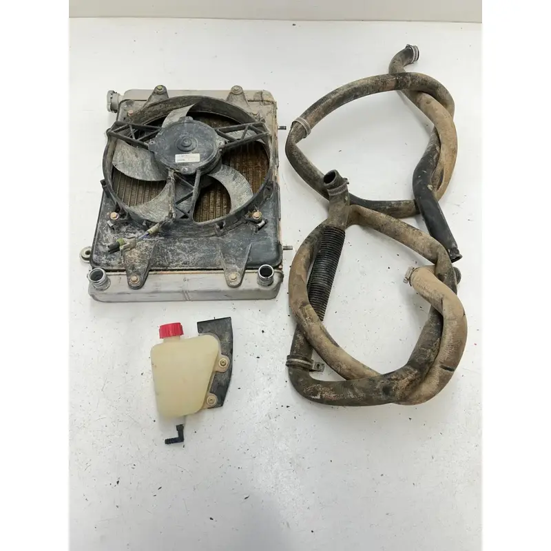 10 2010 Polaris Ranger 800 XP 4x4 OEM GOOD Radiator Rad Fan Assembly Tubes Tank