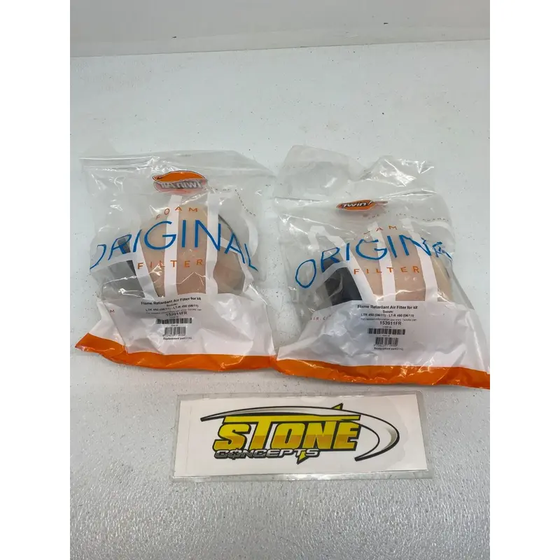 QTY 2 Suzuki LTR450 TWIN AIR FILTER LTR 450 153911FR SET OF 2 NEW FOAM FILTERS