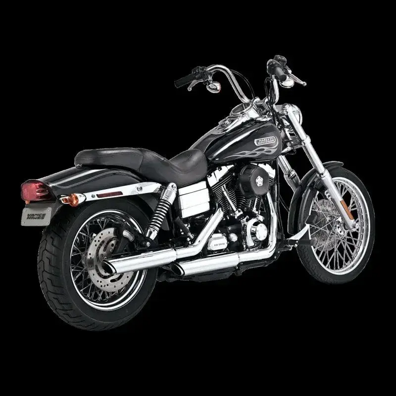 Vance &amp; Hines Fits HD Dyna 91-17 3In Twin Slash Slip PCX Slip-On Exhaust