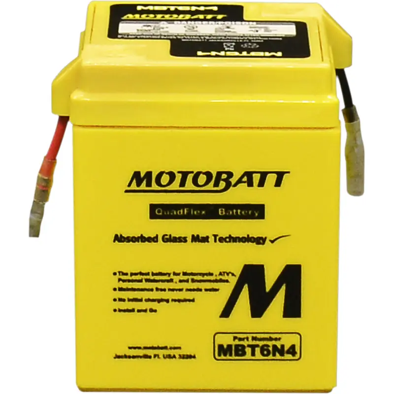 MOTOBATT BATTERY MBT6N4 SEALED FACTORY ACTIVATED