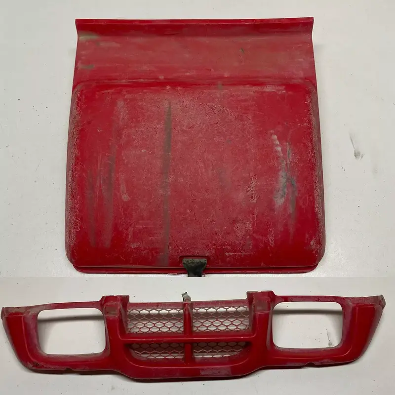 2004 04 Honda Recon 250 Trx250te Red Grill Fender Trunk Lid Storage FREE SHIP