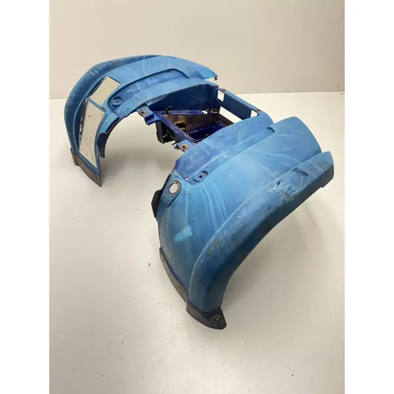 2007 07 Yamaha Grizzly 80 YFM80 OEM Plastics Front Fender Fairing Blue FADED