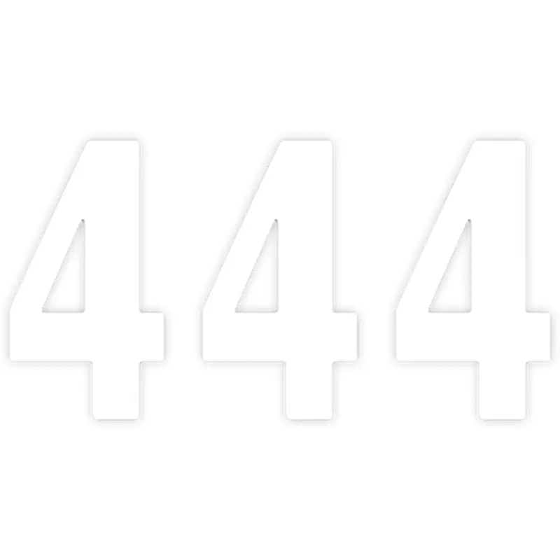 Factory effex Pro Number 4 - White - 8"