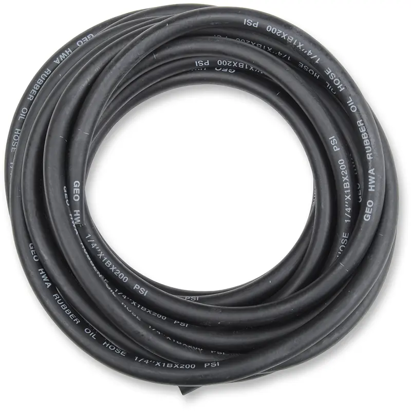 Emgo Oil/Fuel Line - Black - 1/4" x 25'