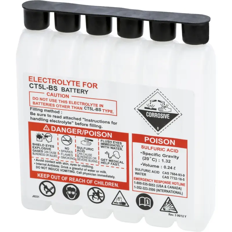 FIRE POWER SEALED BATTERY ELECTROLYTE PACK 240CC