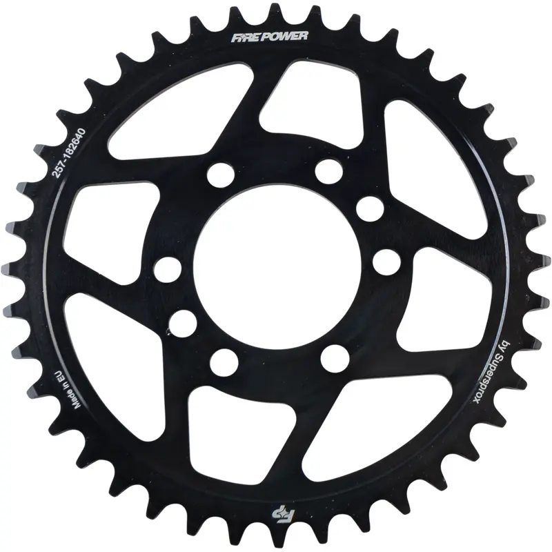 FIRE POWER REAR SPROCKET STEEL 40T BLK