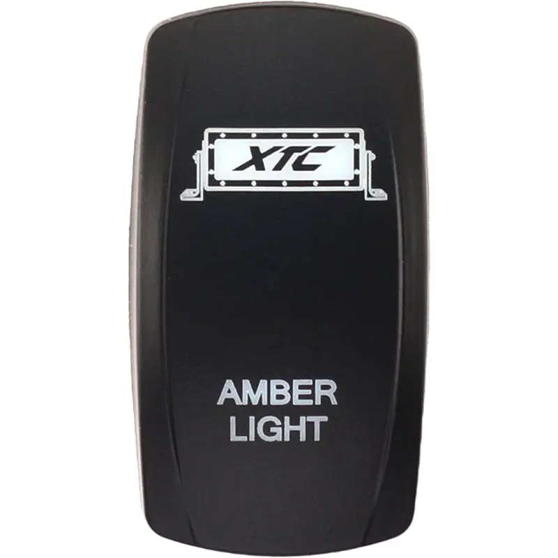XTC Power Products Dash Switch Rocker Face - Amber Light Bar