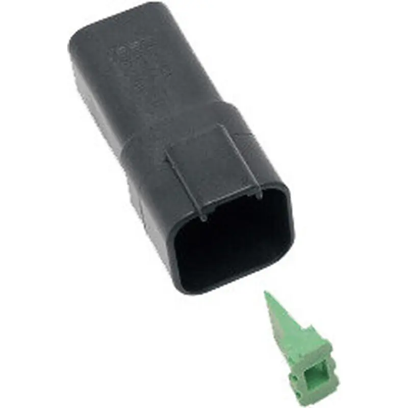 NAMZ CUSTOM CYCLE 6-WIRE BLACK DEUTSCH RCPTCL & WDGLCK HD# 72106-94BK