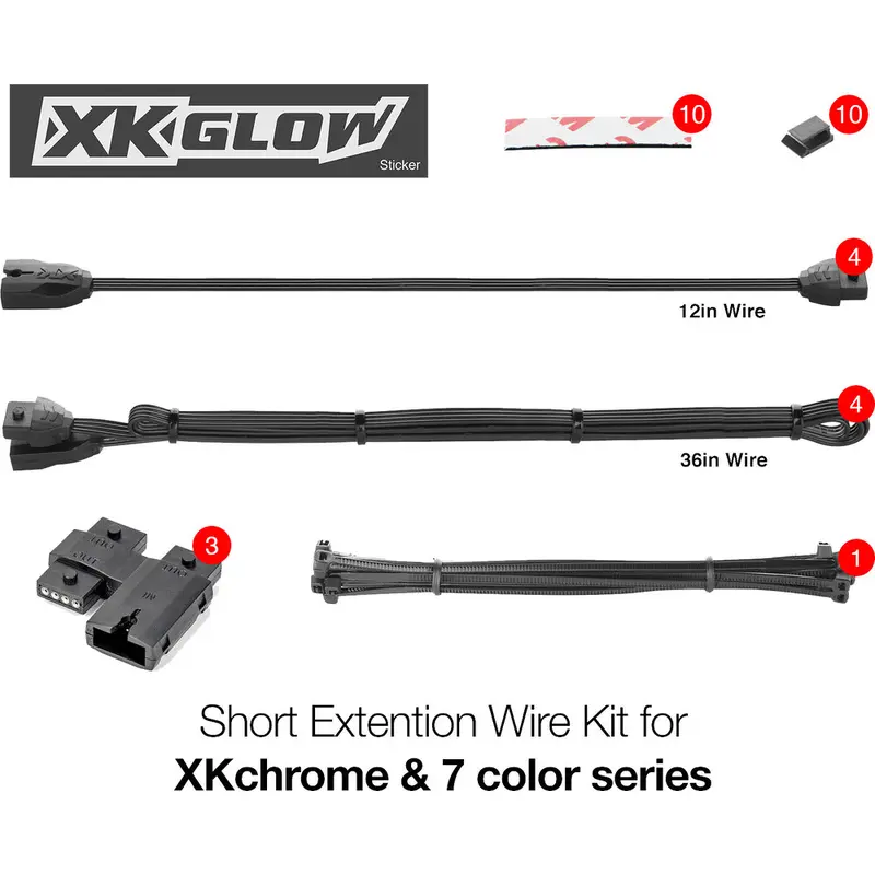 XK GLOW MOTO EXTENSION WIRE KIT
