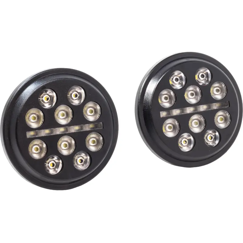 Letric Lighting Co. 4.5" Buck-Shot LED Fog/Passing Lights For Harley 1997-2025