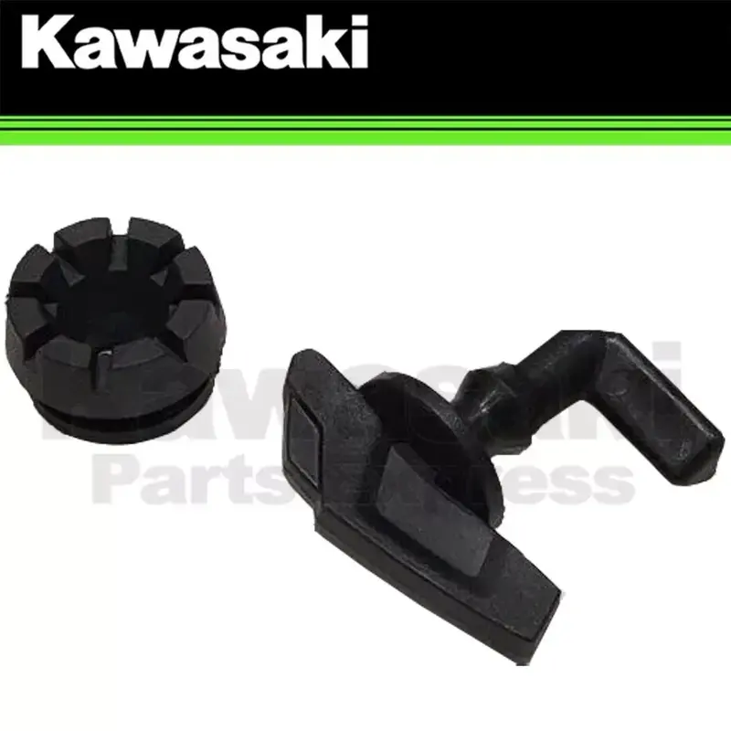 NEW 2016-2024 GENUINE OEM KAWASAK MULE SX FRONT FENDER LATCH & GROMMET KAF400