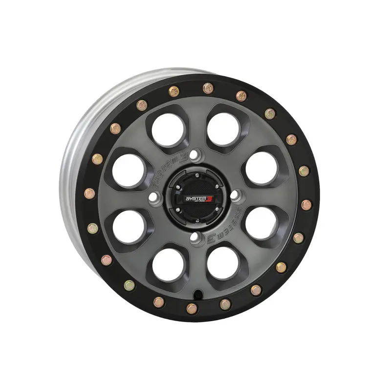 SYSTEM 3 SB7 BL WHEEL 15X7 5 2 ( 38MM) 4/156 MATTE TITANIUM