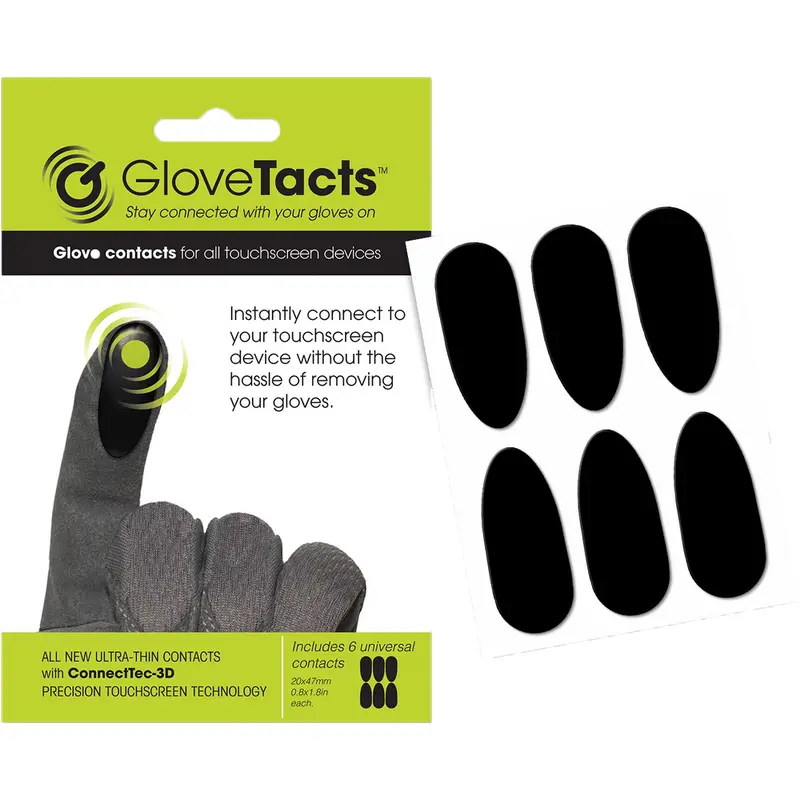 GLOVETACTS TOUCHSCREEN STICKERS FOR GLOVES 10/PK