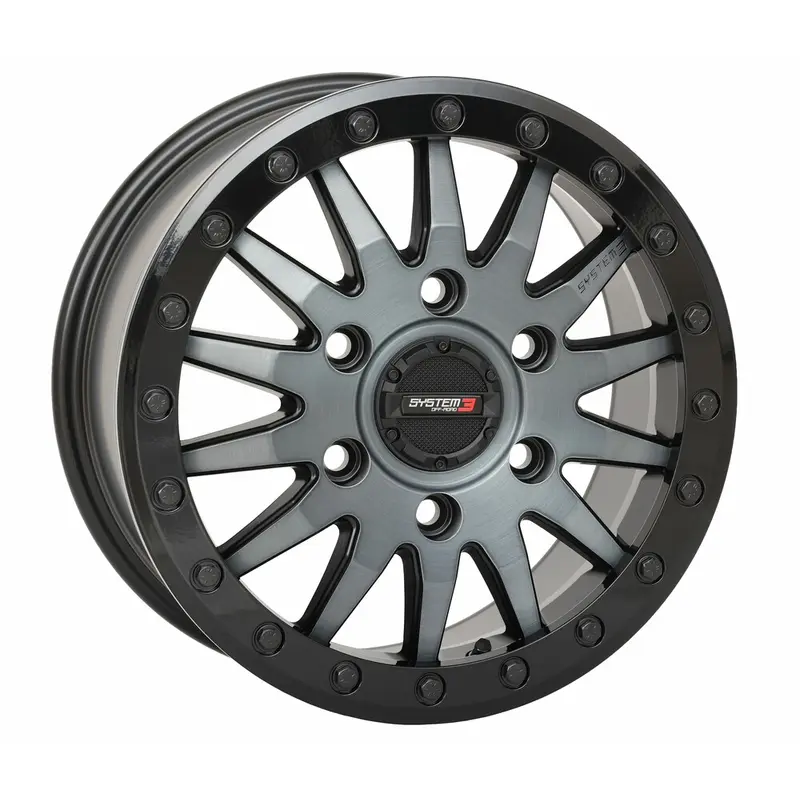 SYSTEM 3 SB8 WHEEL 15X7 5 2 ( 38MM) 6/5.5 MATTE BRUSHED GREY