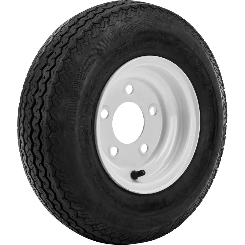 AWC TRAILER TIRE AND WHEEL ASSEMBLY WHITE