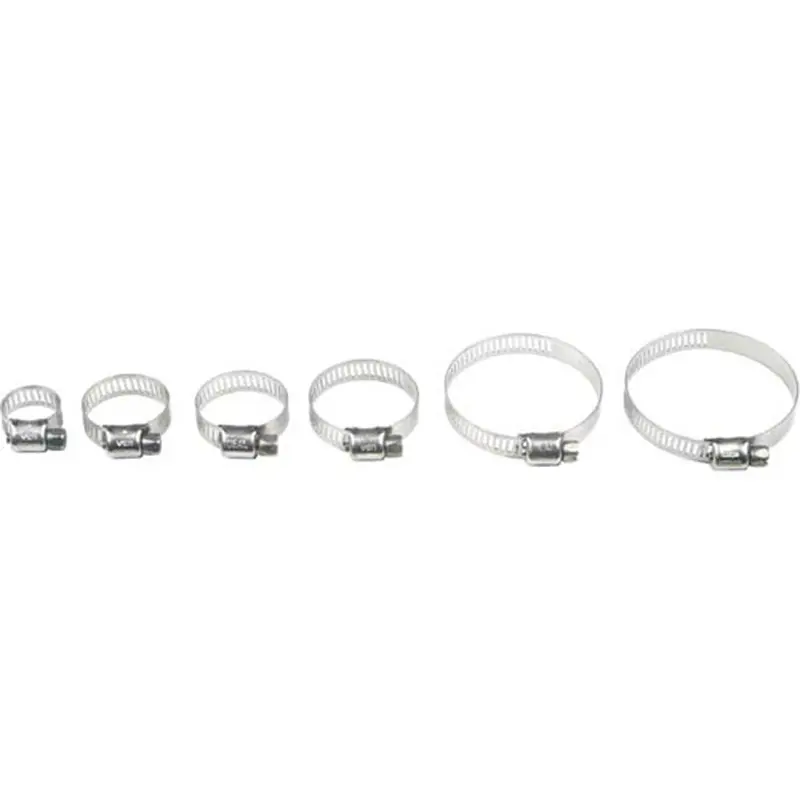 HELIX STAINLESS STEEL HOSE CLAMPS 26-51MM 10/PK