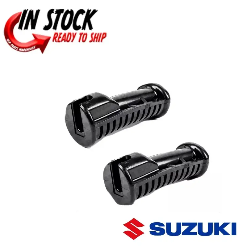 SUZUKI FOOTPEG FOOTREST PEG RUBBERS  1984 - 1987 SUZUKI LT50 QUADRUNNER PAIR OEM