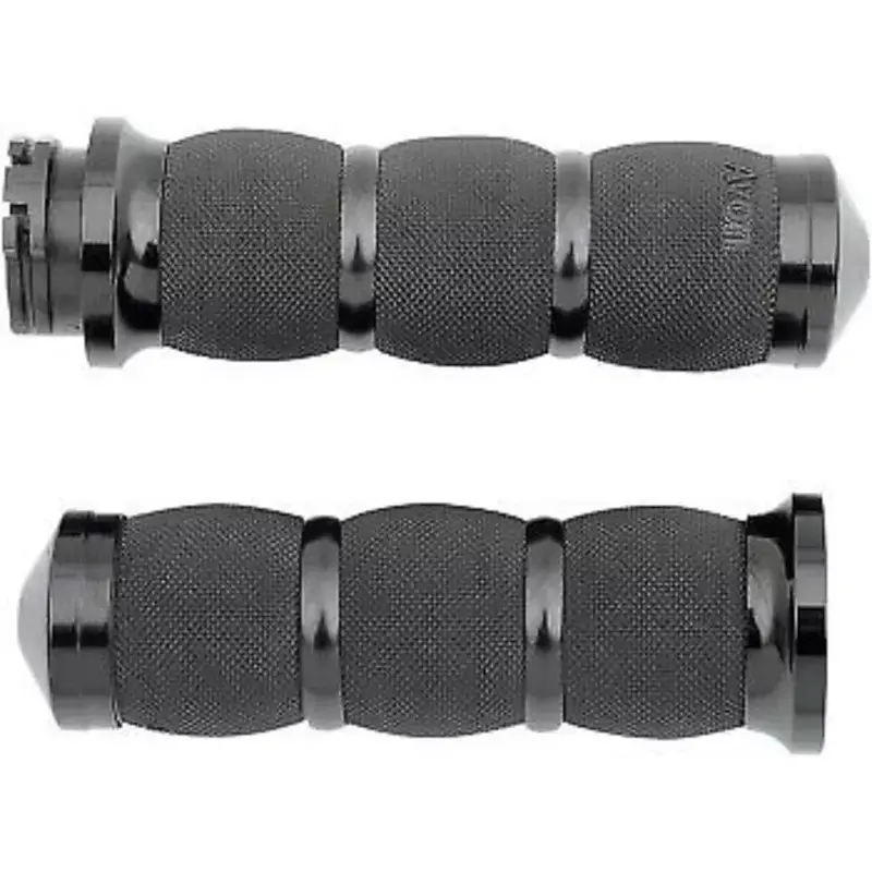 AVON GRIPS Black Anodized 3-Ring Air Cushioned Hand Grips Cable Op