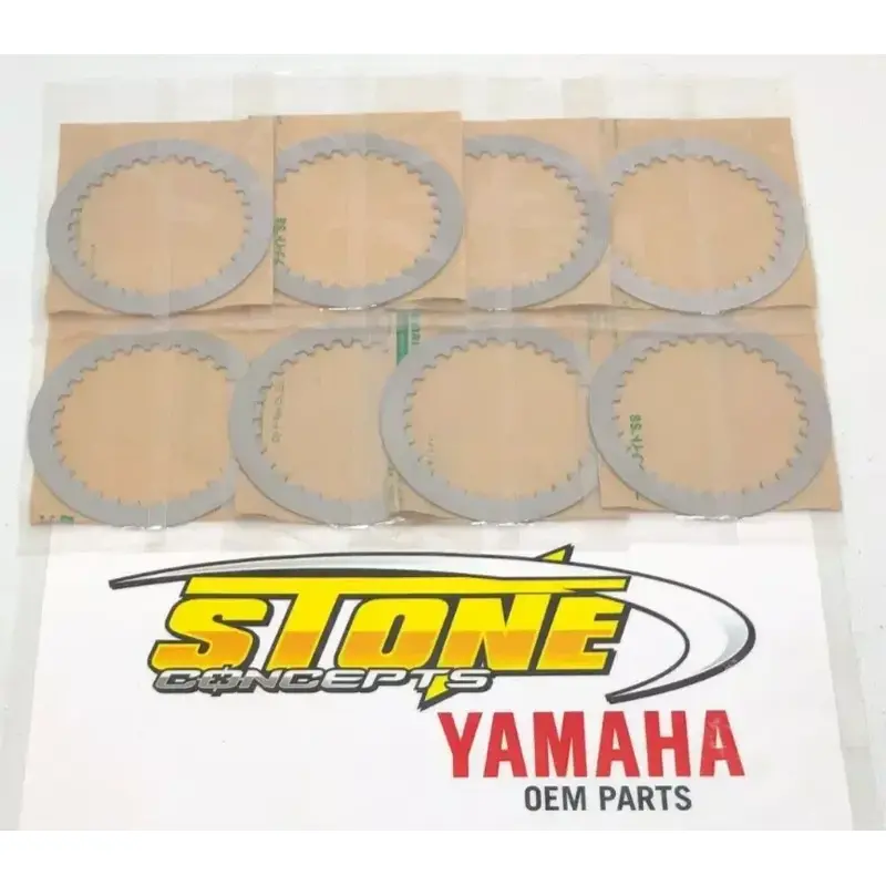 New OEM Yamaha XV535 XV1000 YZ250 XV650 Steel Clutch Plates (8) PCS 4X7-16325-00