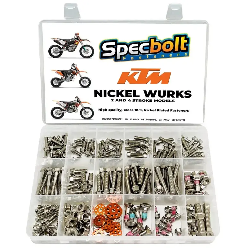 Specbolt Nickel Wurks Bolt Kit for KTM SX EX EXC XC 85 105 150 125 250 300 450
