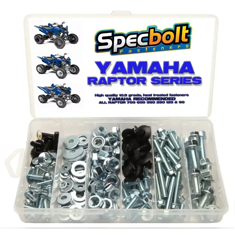 150pc YAMAHA RAPTOR ATV Bolt Kit 700 660 600 350 250 125 Plastic Exhaust Wheels