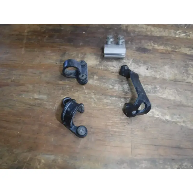 2015 Crf450r Front And Rear Brake Line Holder Mounts Hardware (Missing 1 Screw)