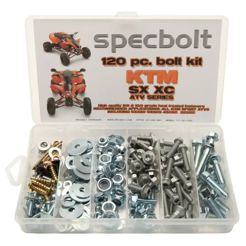 Fastener kit for KTM ATV SX 450 S X505 450XC 525XC body plastic fenders engine