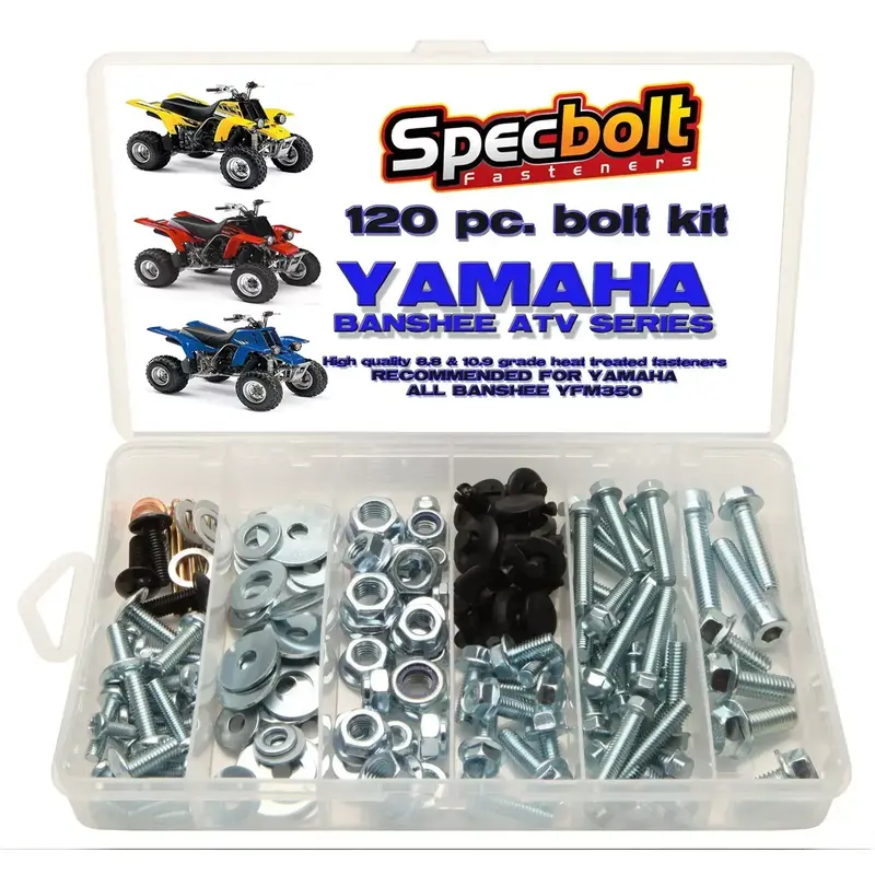 Yamaha Banshee YFZ350 ATV Bolt kit 120pc plastics fenders frame motor exhaust