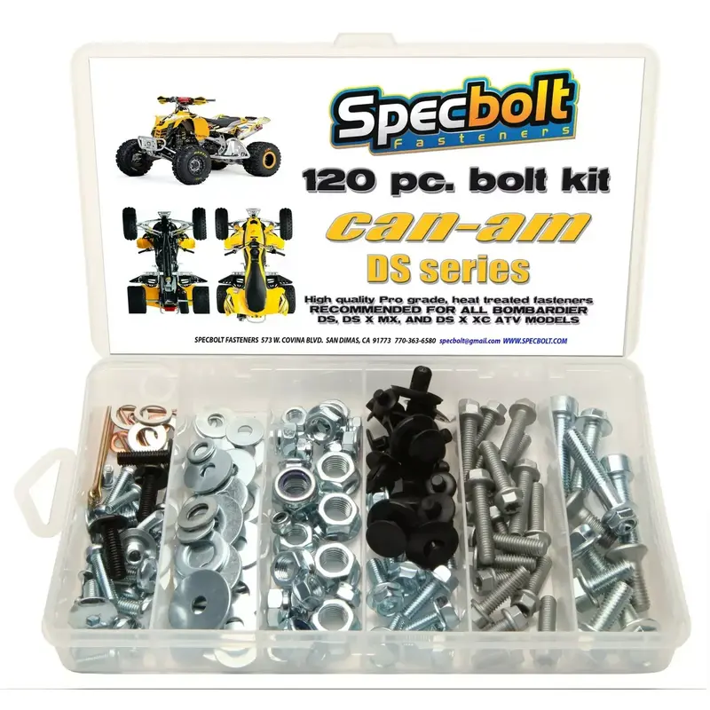 120pc Bolt kit CAN-AM DS 450 ATV DS450 MX XC  X fenders body engine Bombardier