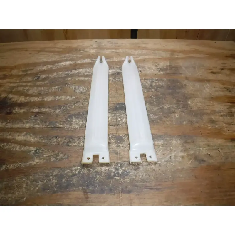 1991 Kx125 (B) Kawasaki Front Fork Guards Plastic White Body Fender Guide