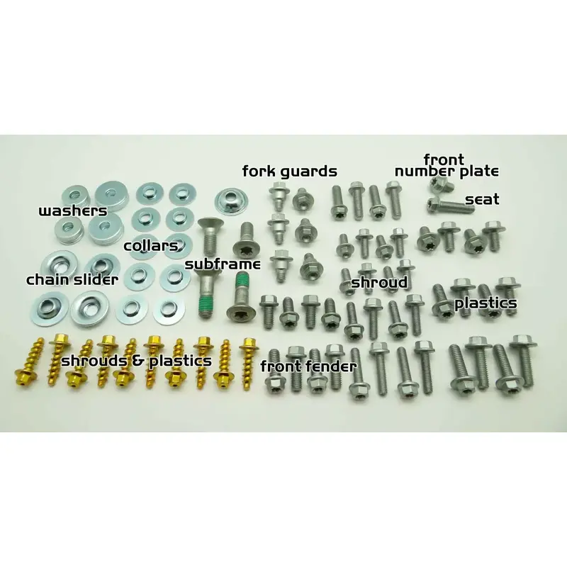 FULL BODY PLASTICS BOLT KIT FITS ALL KTM SX EXC 125 250 300 350 450 520 525