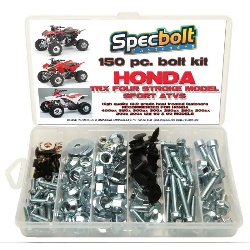 Honda TRX400EX Bolt Kit 300EX 250EX 250X body engine chassis fenders