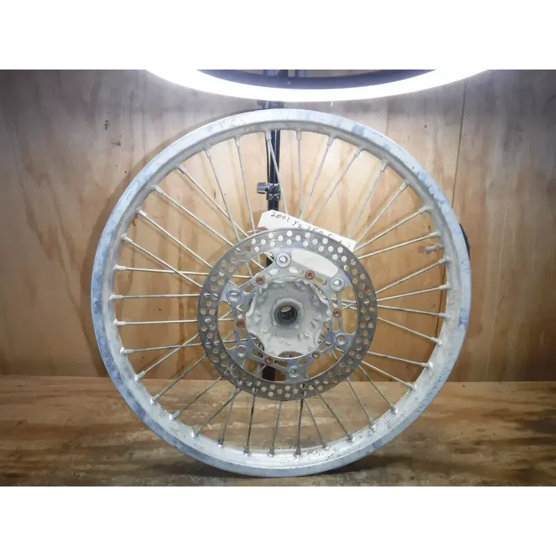 2001 Yz250 Front Wheel Rim Hub Spokes Complete Bent Rim