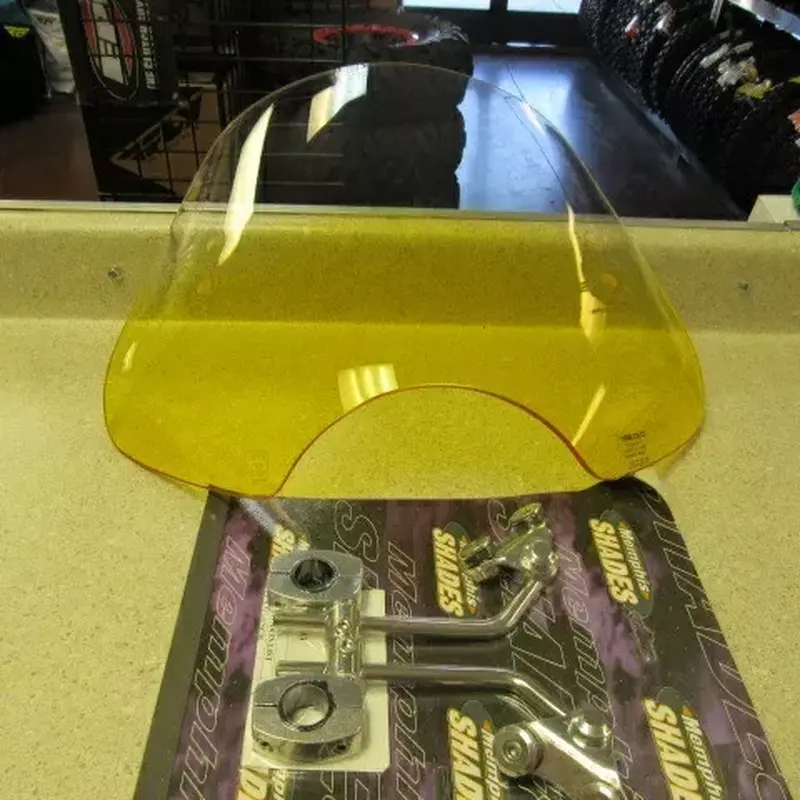 MEMPHIS SHADES MEM1615 WINDSHIELD YELLOW W/HARDWARE NOS