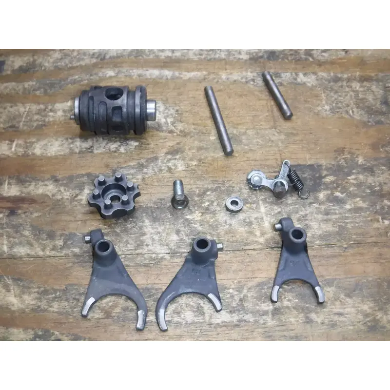 1991 Kx125 (B) Kawasaki Transmission Drum Forks Rods Gear Selector Shift Linkage