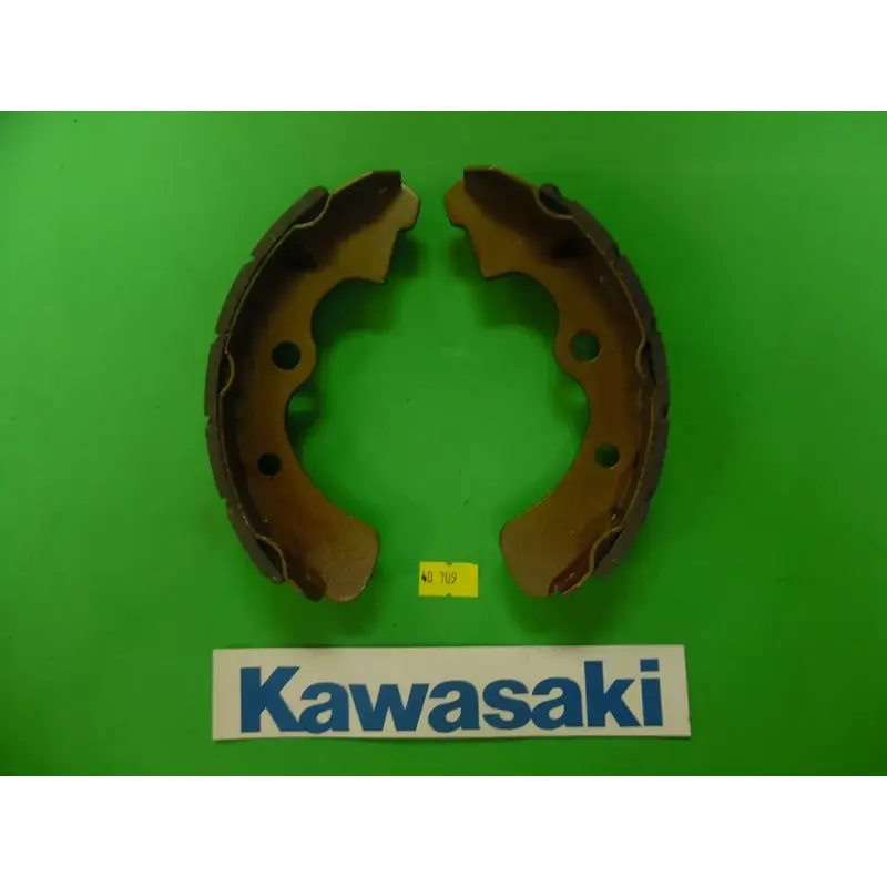 40-709 Emgo KAWASAKI ATV REAR BRAKE SHOES 719 NEW GROOVED