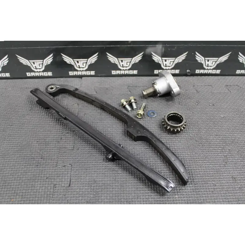 2002 HONDA XR400R OEM CAM CHAIN GUIDES TENSIONER GEAR ASSEMBLY 14520-KCY-671